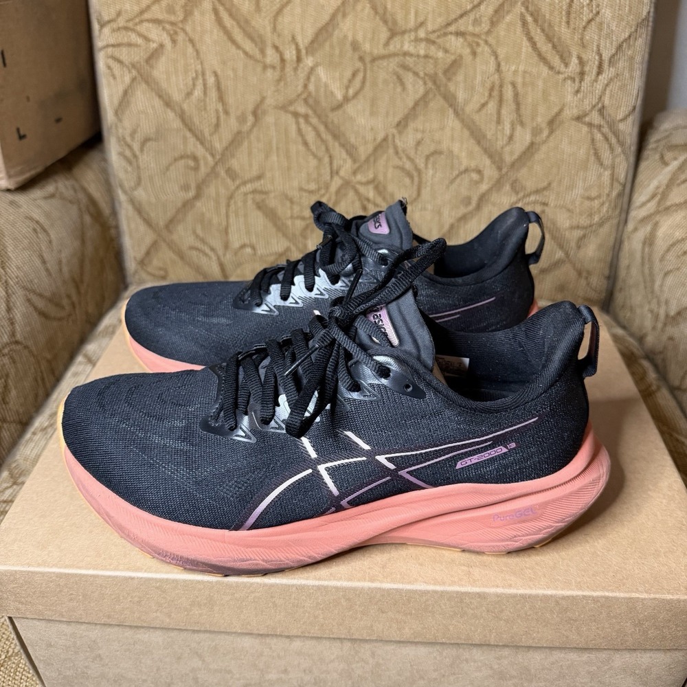 ASICS‎ GT-2000 13 Shoes Women's 8 Black Dark Aubergine Running Athletic Sneaker